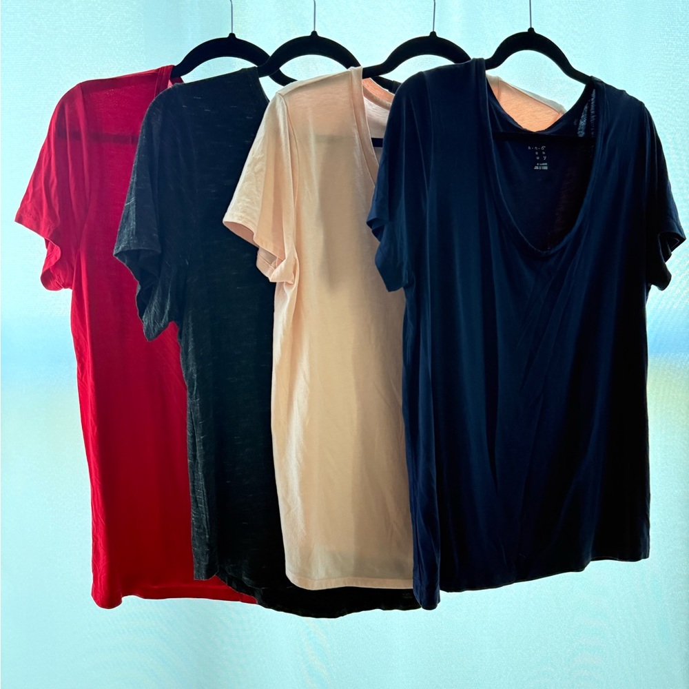 Classic Women's Luxe Tops - Red, Black, Light Pink, Navy
